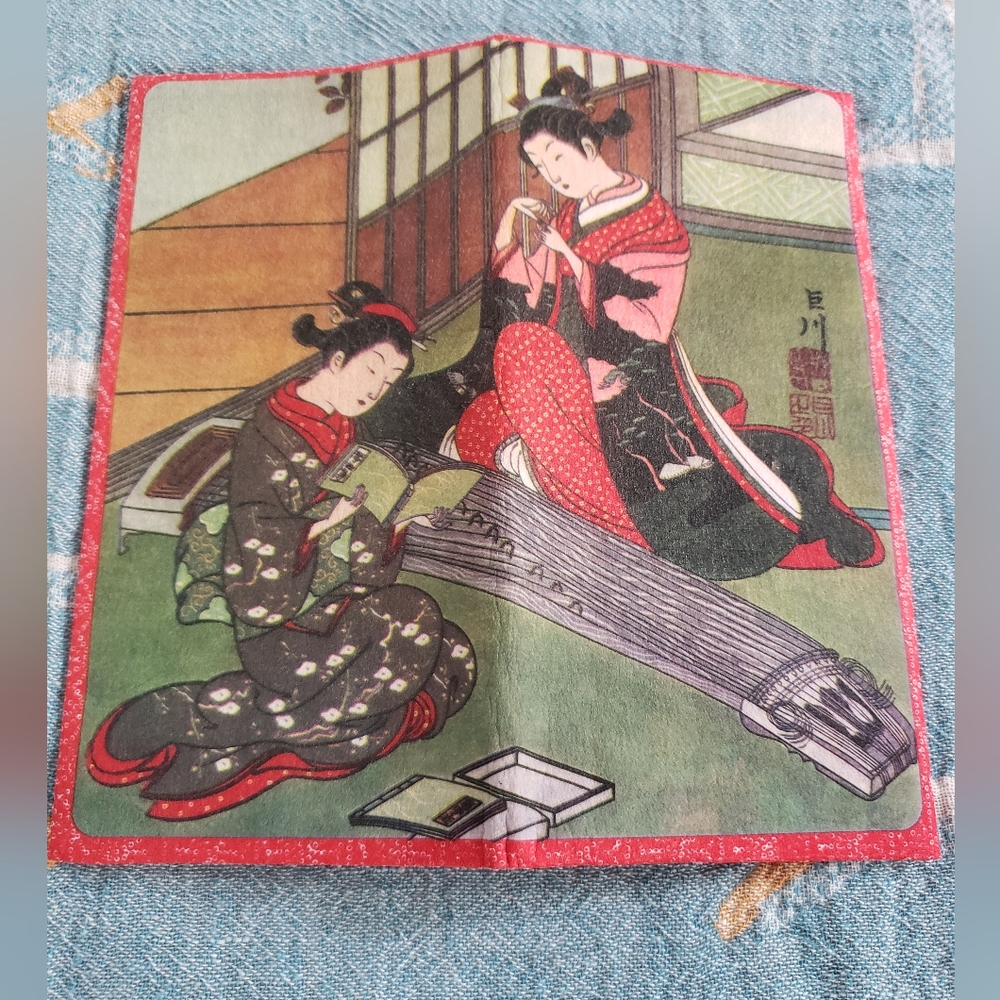 Vintage Bi-Fold Geisha Wallet